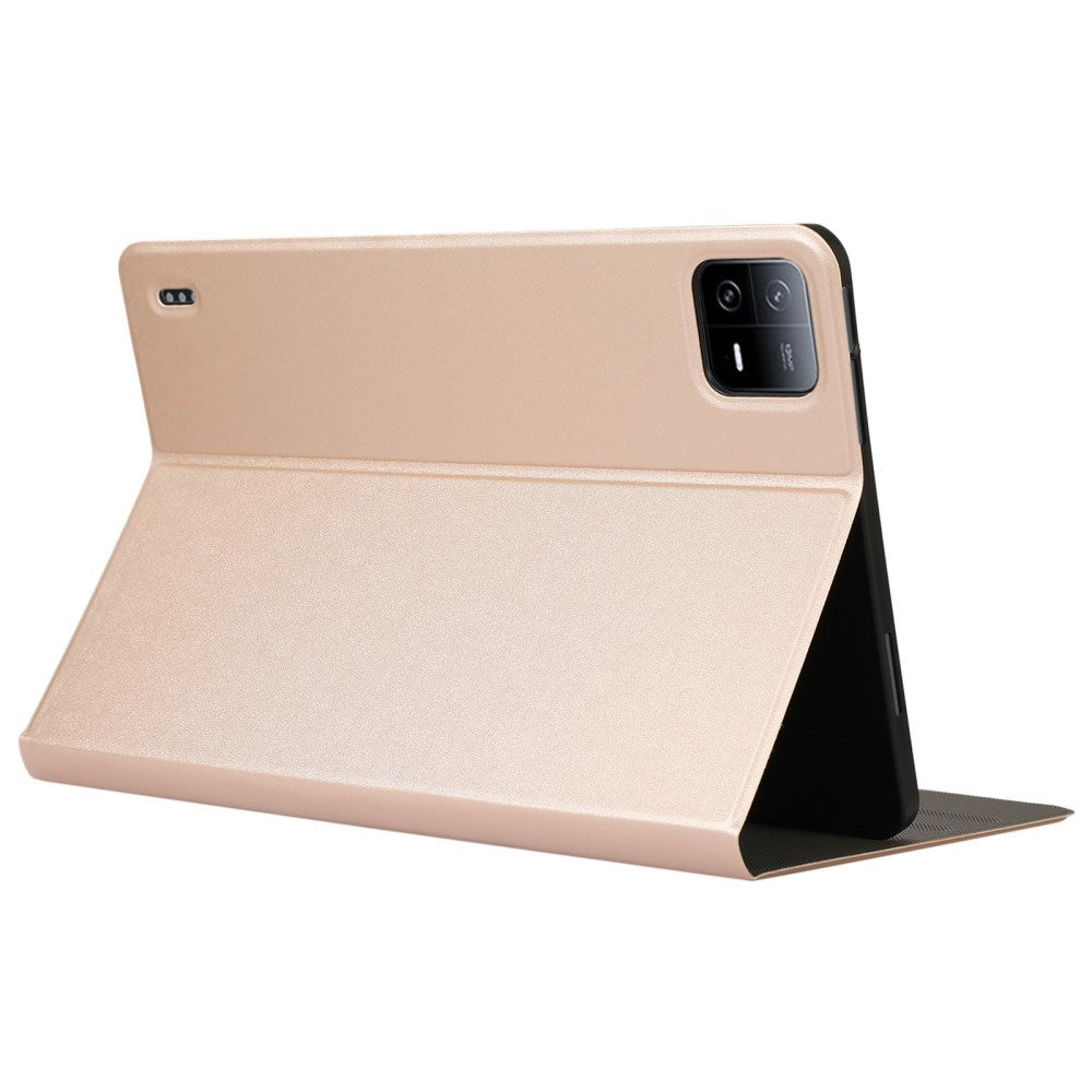 EIDERWOOD Xiaomi Pad 6S Pro Vegan Leather Tablet Flip Cover m. Ståfunksjon - Gull