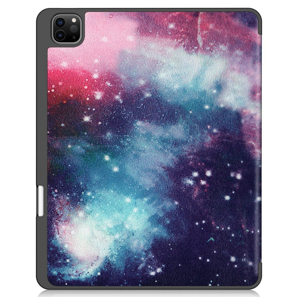 EIDERWOOD iPad Air 13" (2025 / 2024) Tri-Fold flip-deksel i kunstskinn med sovefunksjon - Galaxy