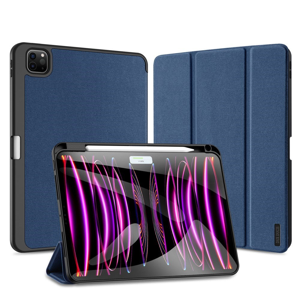 iPad Pro 11" (2024) DUX DUCIS DOMO Series Flip Cover m. Penneholder - Blå