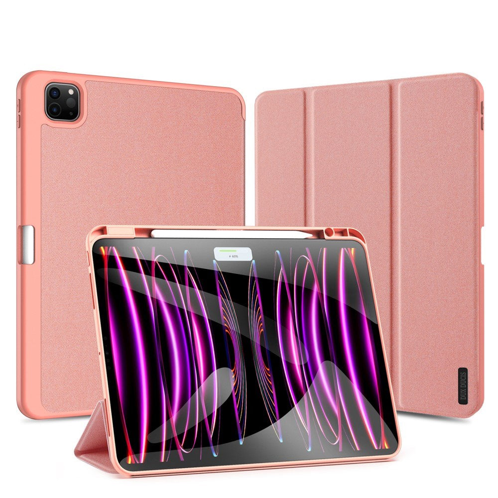 iPad Pro 13" (2024) DUX DUCIS DOMO Series Flip Cover m. Penneholder - Rosa