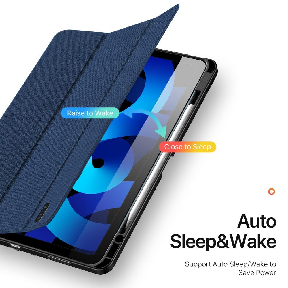 iPad Air 13" (2025 / 2024) DUX DUCIS DOMO Series Flip Cover m. penneholder - blå