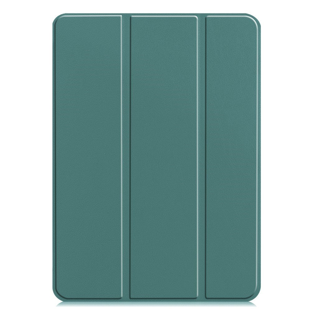 EIDERWOOD iPad Pro 13" (2024) Tri-Fold Leather Flip Cover - Grå