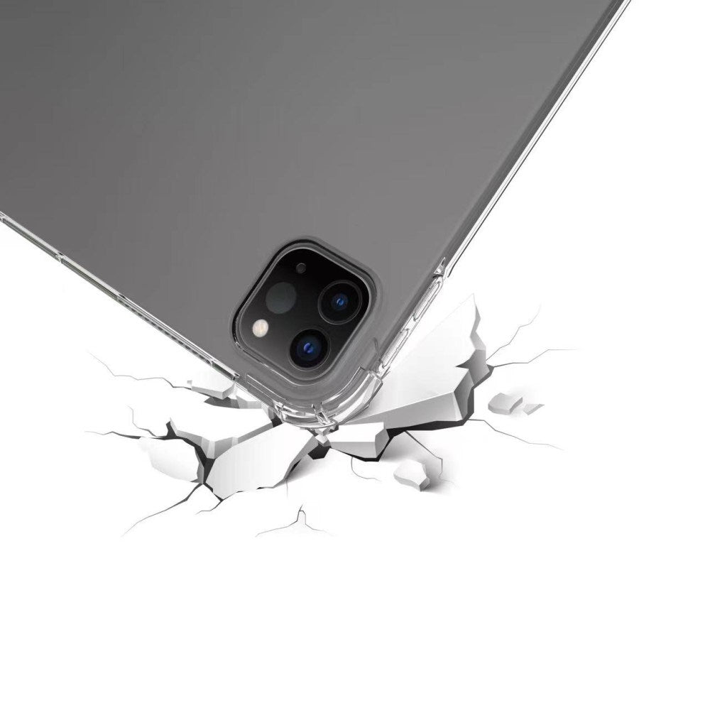 EIDERWOOD iPad Pro 13" (2025 / 2024) Fleksibelt Plastik Bagside Cover m. Pencil Holder - Gennemsigtig