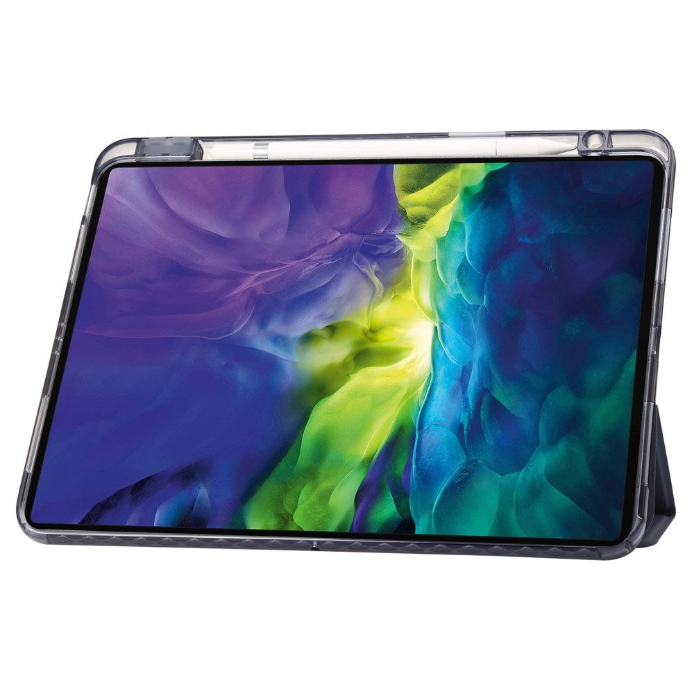 EIDERWOOD iPad Pro 11" (2024) Tri-Fold Faux Leather Flip Cover m. Apple blyantholder - lilla