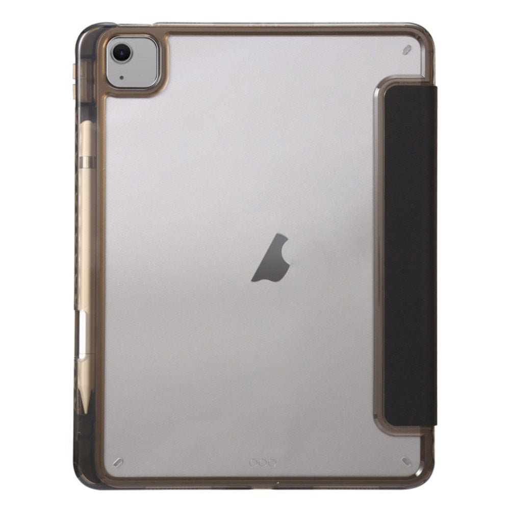 EIDERWOOD iPad Air 11" (2025 / 2024) Tri-Fold Kunst Læder Flip Cover m. Apple Pencil Holder - Sort