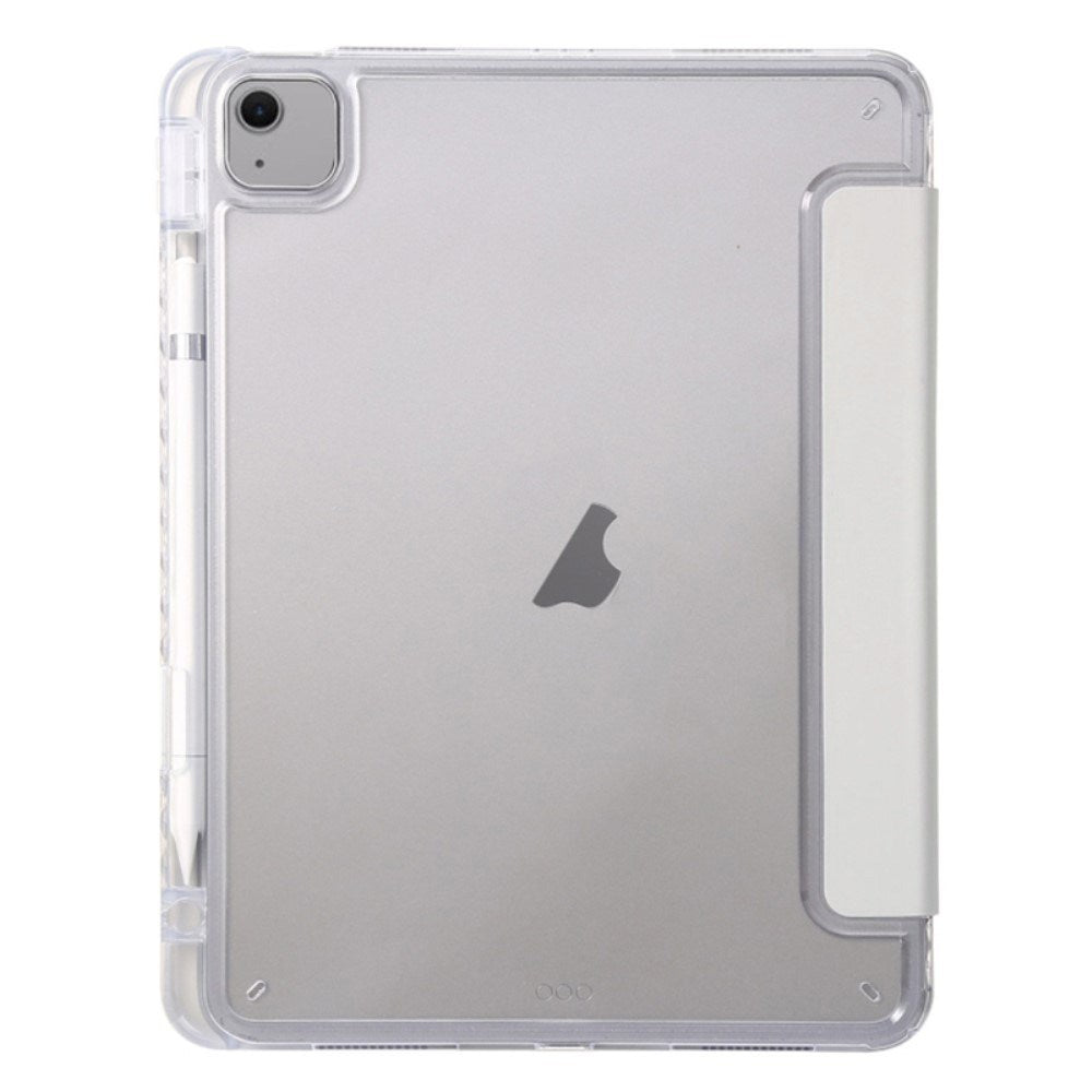 EIDERWOOD iPad Air 13" (2025 / 2024) Tri-Fold Faux Leather Flip Cover m. Apple Pencil Holder - Creme