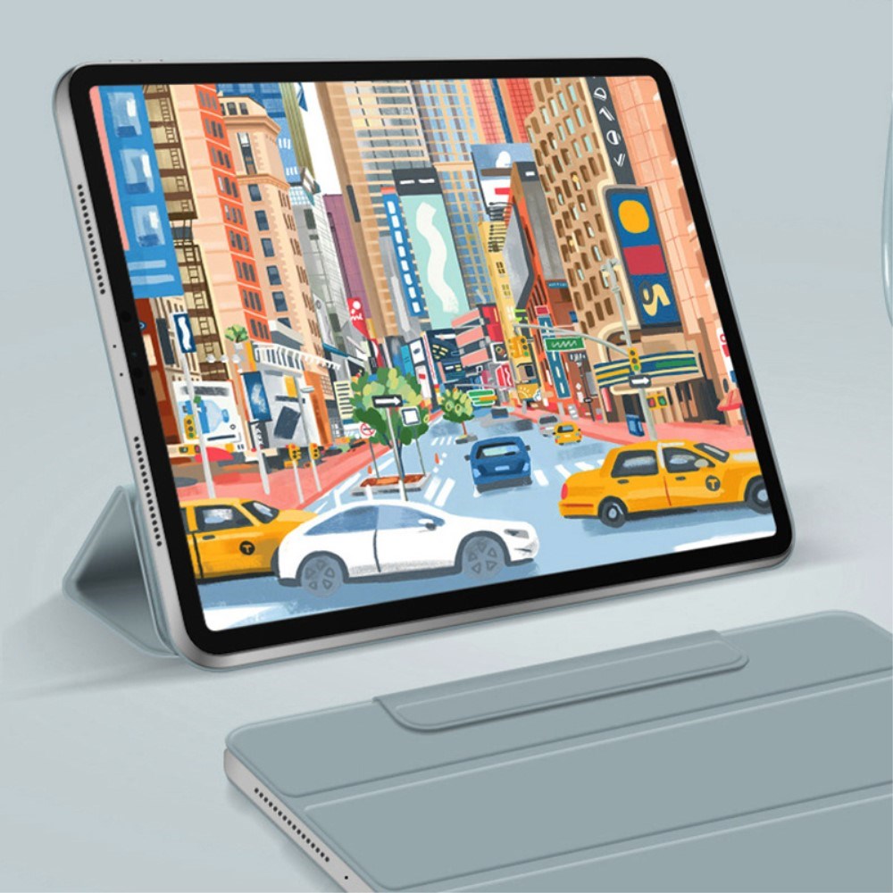 EIDERWOOD iPad Pro 13" (2024) Magnetisk Tri-Fold Flip-deksel - Lysegrønn