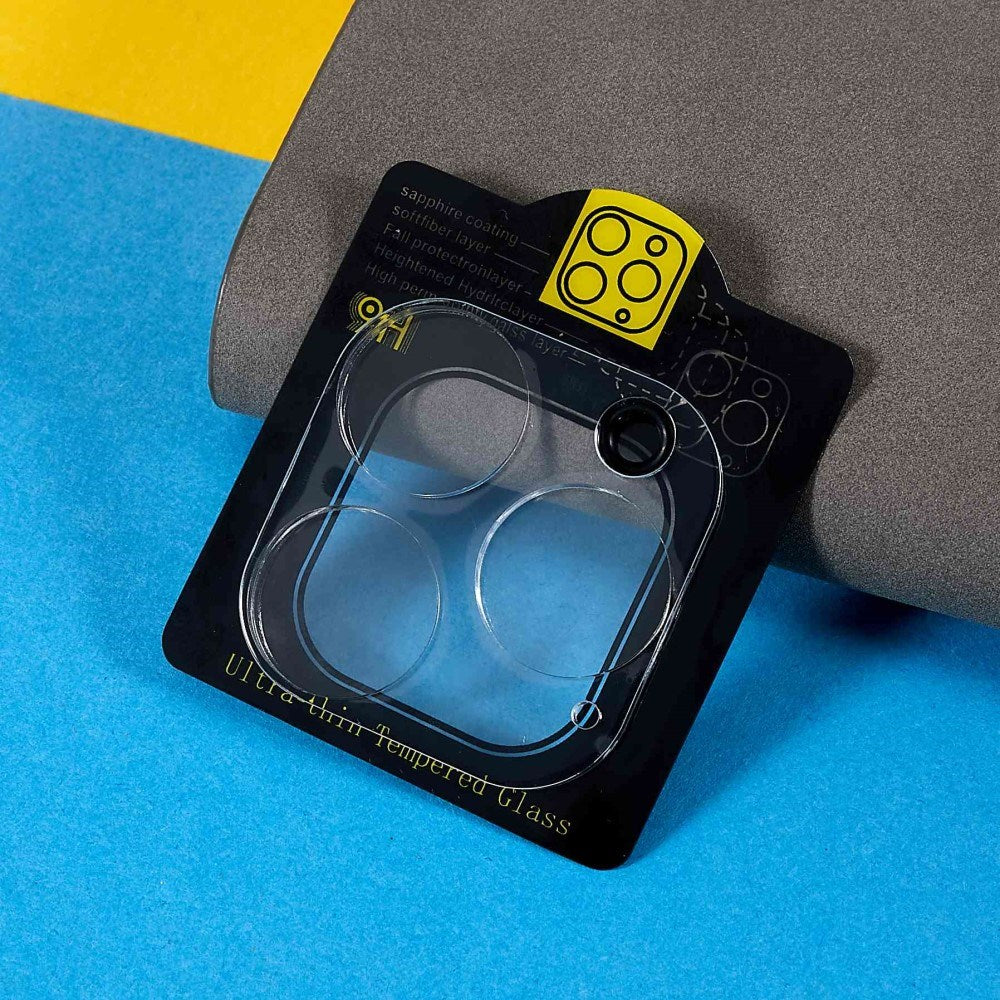 iPhone 16 Pro / 16 Pro Max herdet glass kameralinsebeskytter 2-pakning - gjennomsiktig