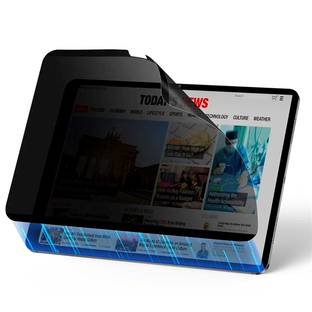 ESR iPad Pro 11 (2024) Magnetisk skjermbeskytter - Personvern - Svart / Gjennomsiktig