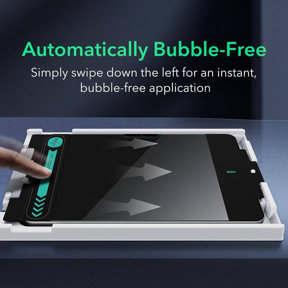 ESR iPad Air 11" (2025 / 2024) Hærdet Glas Skærmbeskyttelse inkl. Monteringsramme - 2 Pak - Gennemsigtig