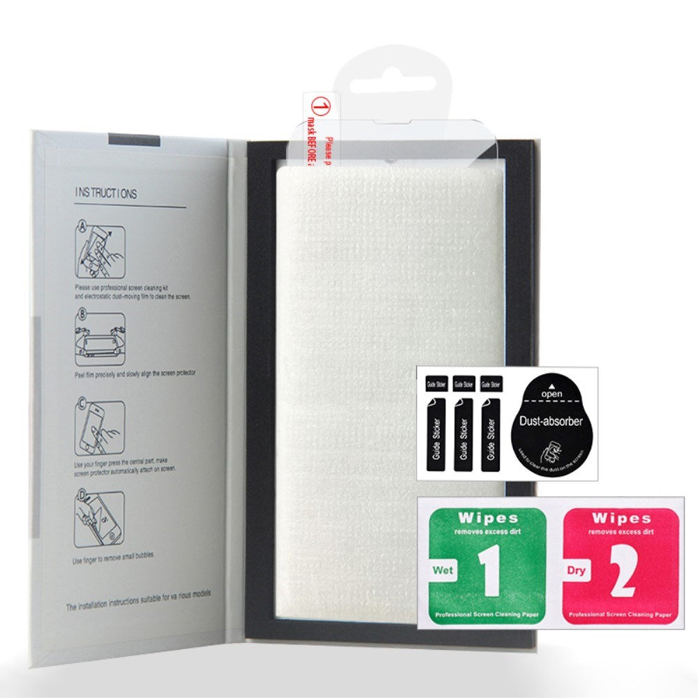 iPhone 16 skjermbeskytter 2.5D herdet glass - Veskevennlig - Gjennomsiktig