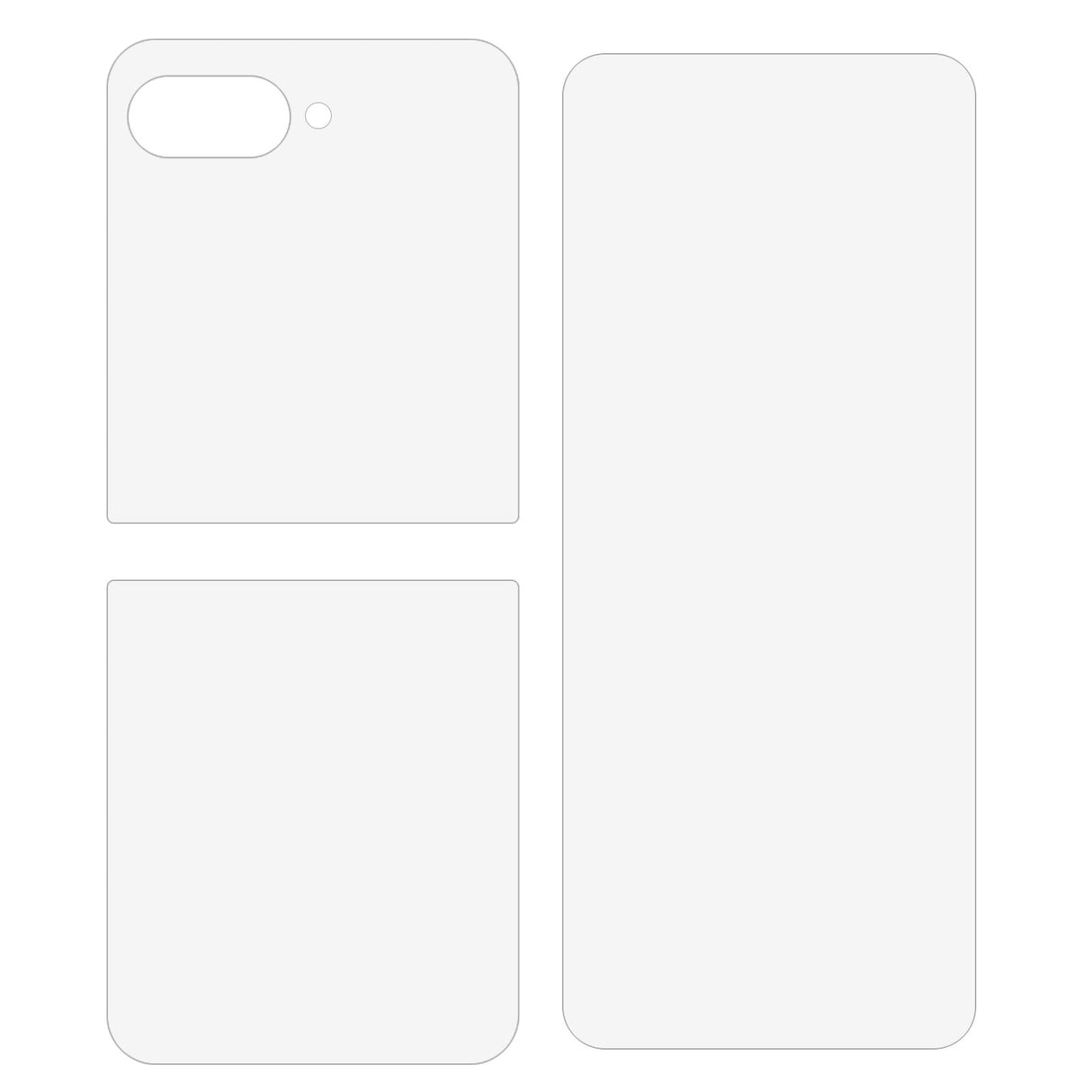 Full-dekning skjermbeskytter for Motorola Razr 50 Ultra 5G – Myk plasthydrogelfilm foran og bak