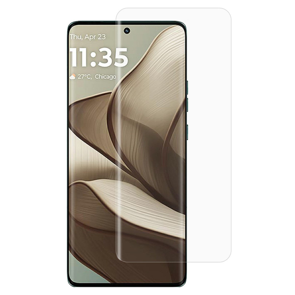 Hærdet Glas Skærmbeskytter til Motorola Edge 50 5G – 0,25 mm Ultra Klar Arc Edge