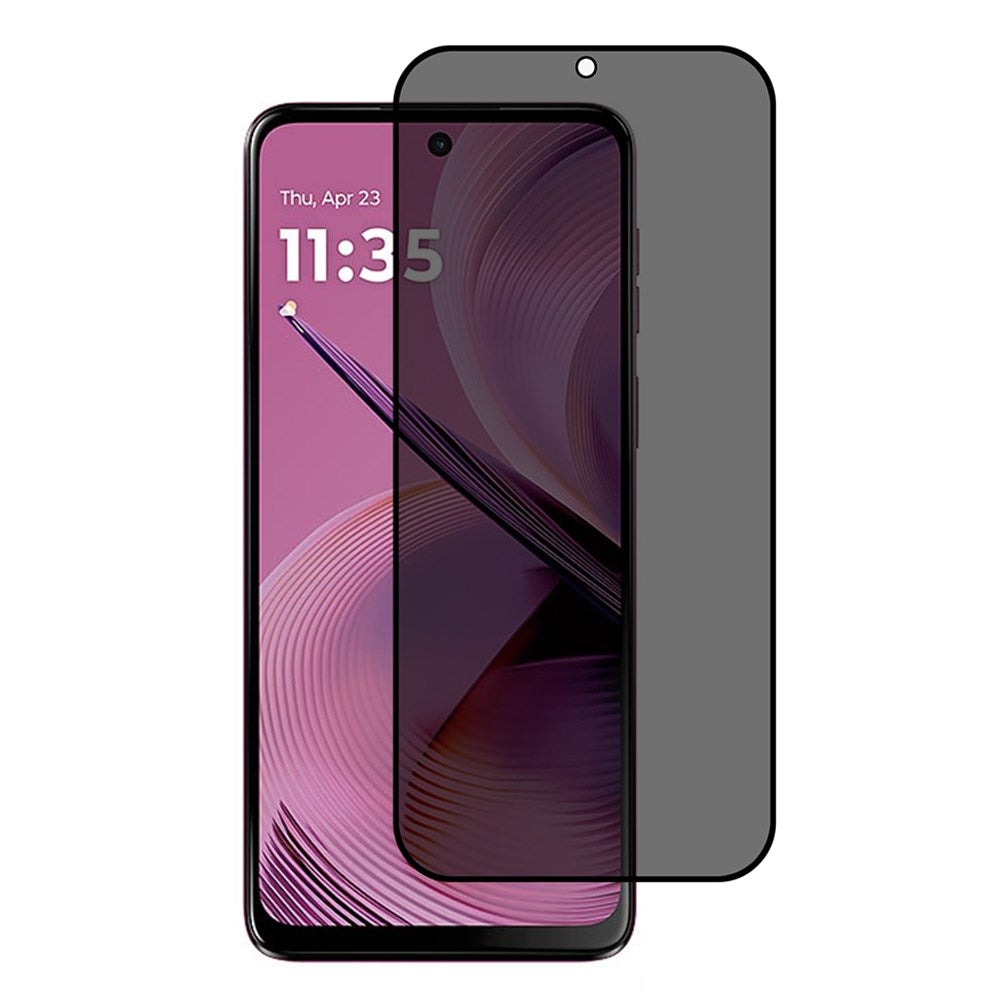 Motorola Moto G55 5G Privacy Skærmbeskyttelse - Hærdet Glas