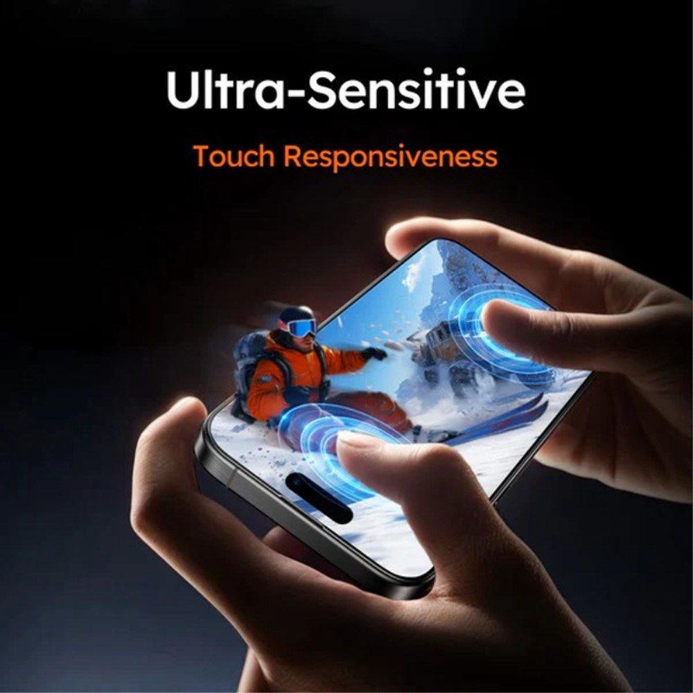 TORRAS - iPhone 16 - Full Fit Hærdet Skærmbeskyttelsesglas - Gennemsigtig