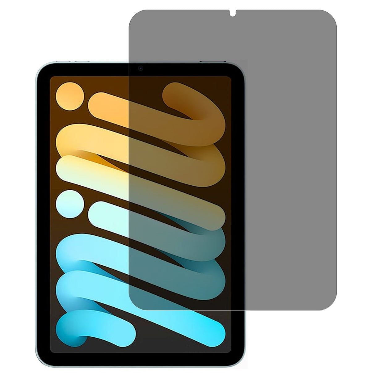 iPad Mini (2021/2024) personvernskjermbeskytter i aluminium-silisiumglass – full dekning