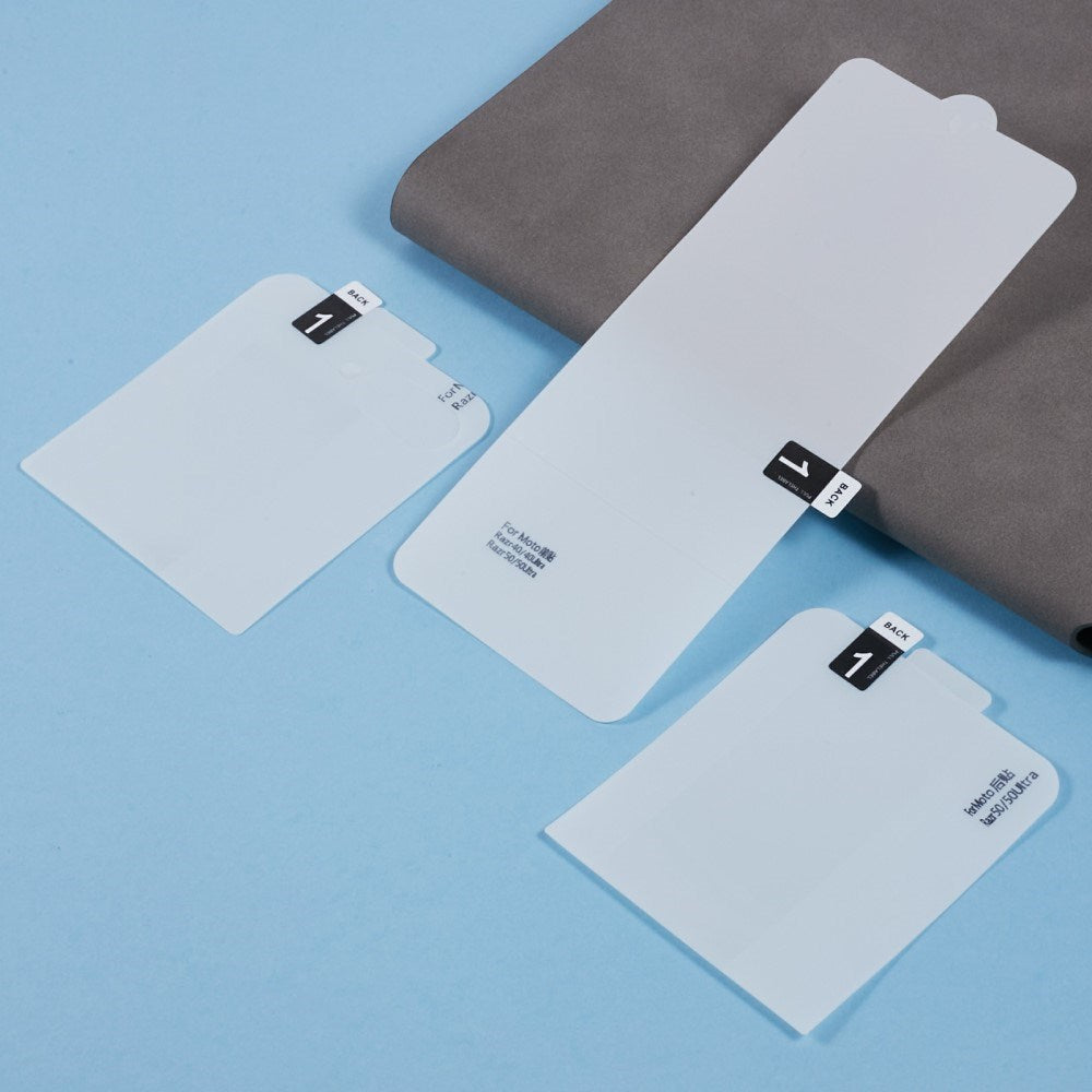 Motorola Razr 60 Ultra Beskyttelsesfilm i 3 Dele - Gennemsigtig