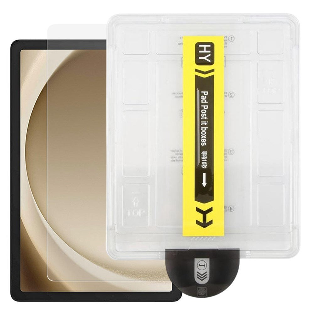 Samsung Galaxy Tab A11+ (Plus) / A9+ (Plus) Skærmbeskyttelsesglas - inkl. Installationsramme - Gennemsigtig