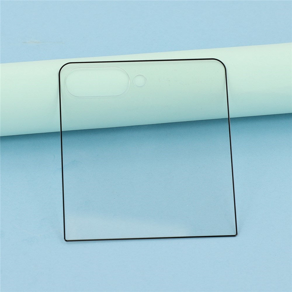 Skærmbeskyttelsesglas - Samsung Galaxy Z Flip7 - Gennemsigtig / Sort