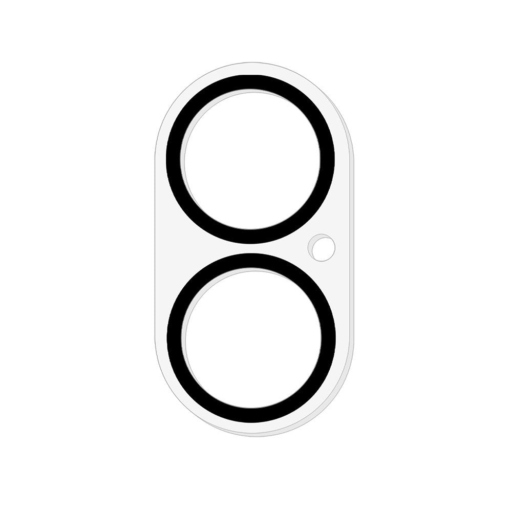 iPhone 17 Hærdet Kameralinsebeskyttelse - Gennemsigtig / Sort