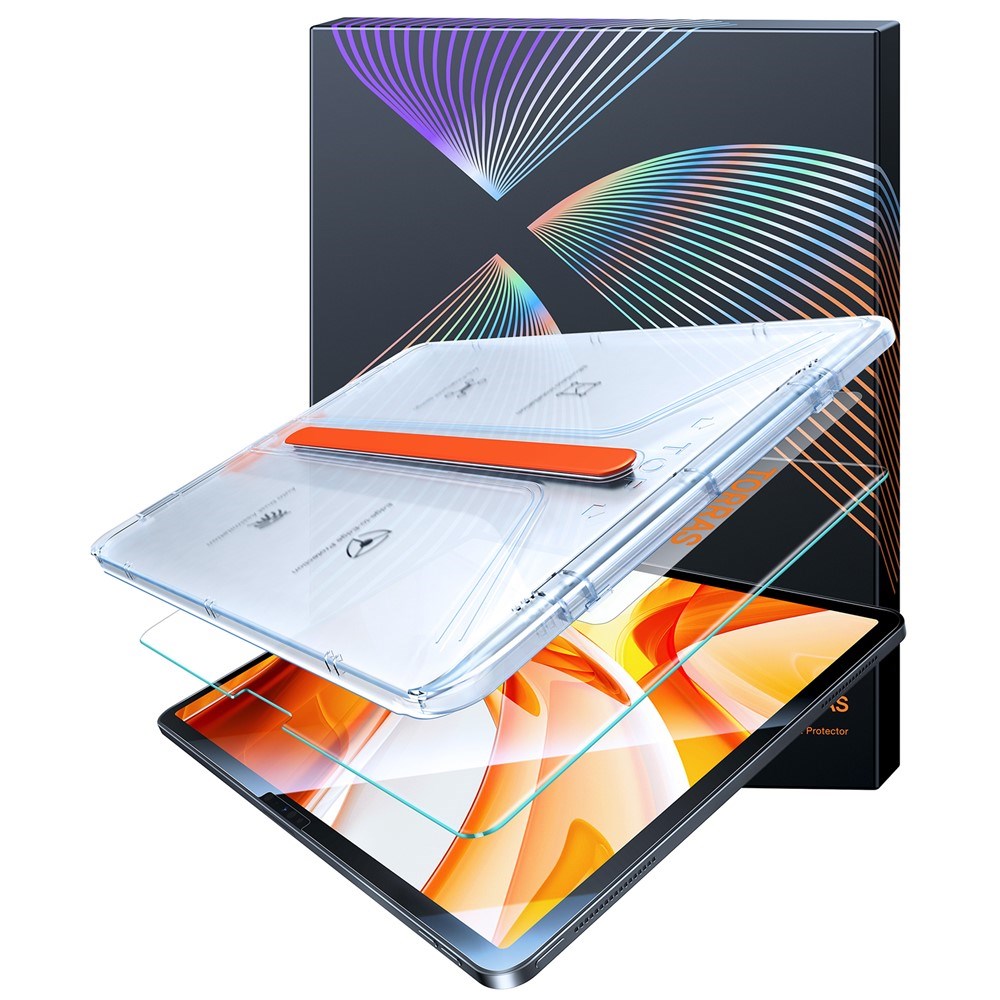 TORRAS iPad Air 13" (2025 / 2024) Install Master Hærdet Beskyttelsesglas - Gennemsigtig