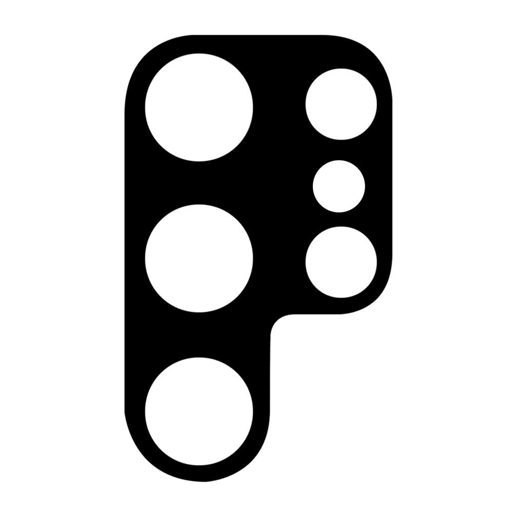 Samsung Galaxy S23 Ultra kameralinsebeskyttelsesglass - svart