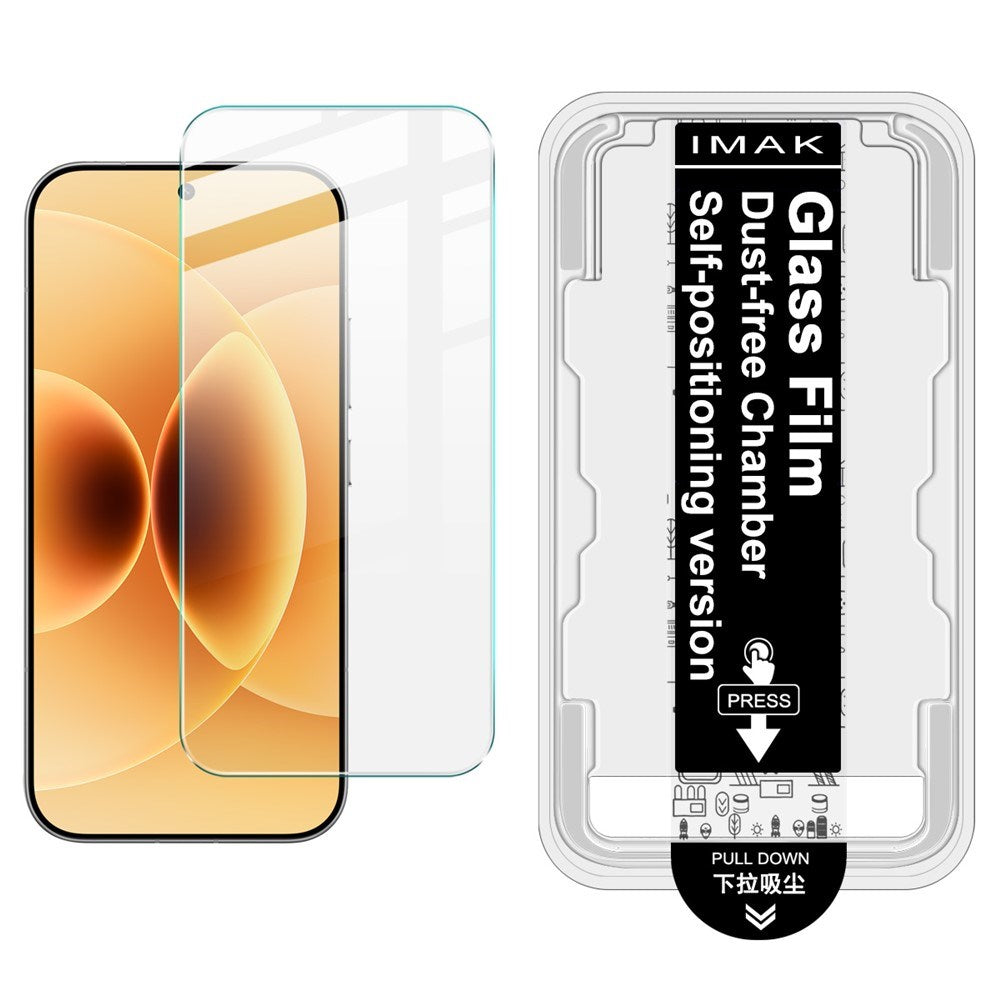 Xiaomi 17 / 17 Pro IMAK Skærmbeskyttelse Hærdet Glas - inkl. Installationsramme - Gennemsigtig