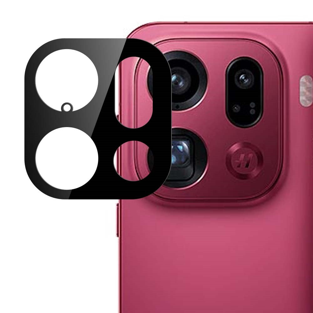 OPPO Find X9 Pro Beskyttelsesglas til Kameralinse - Gennemsigtig / Sort