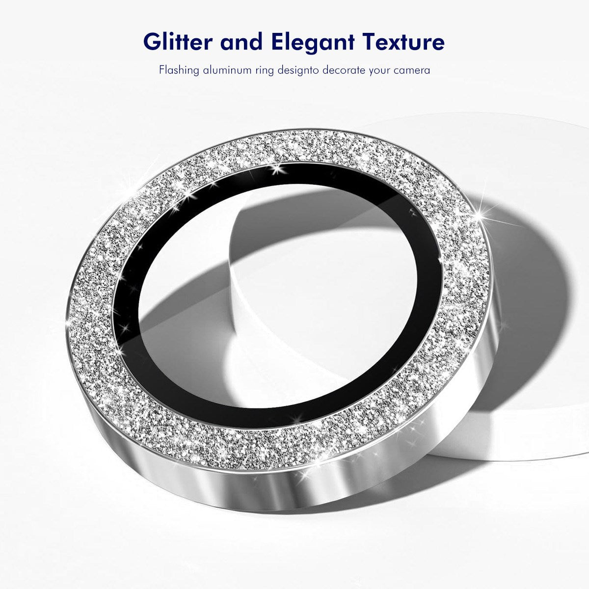 Samsung Galaxy A37 / A57 ENKAY Glitter Kameralinsebeskyttelse - Sort