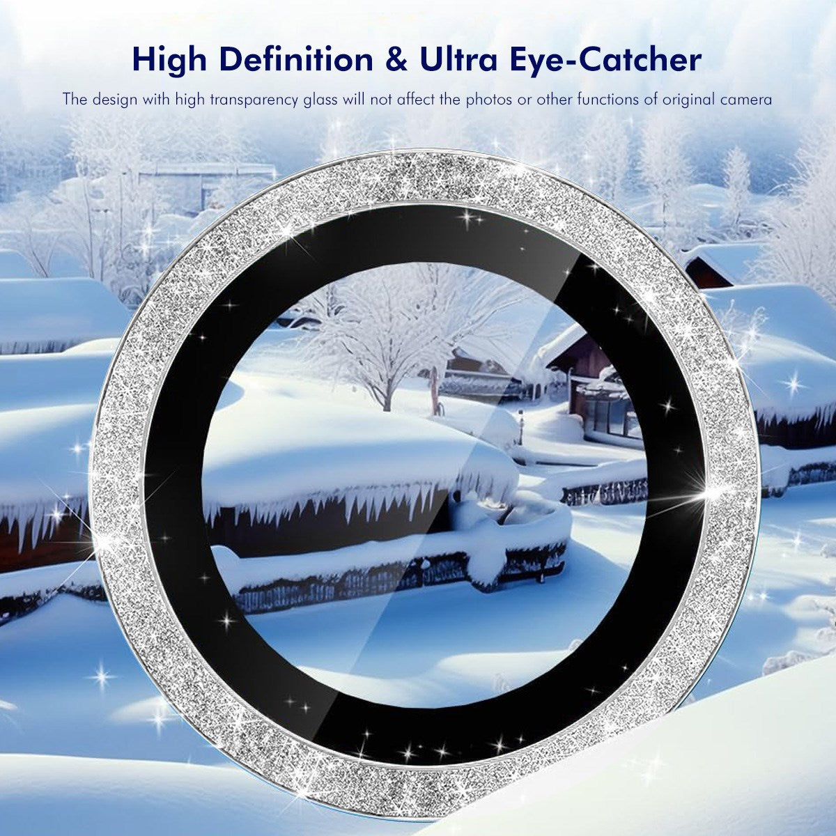 Samsung Galaxy A37 / A57 ENKAY Glitter Kameralinsebeskyttelse - Lyserød