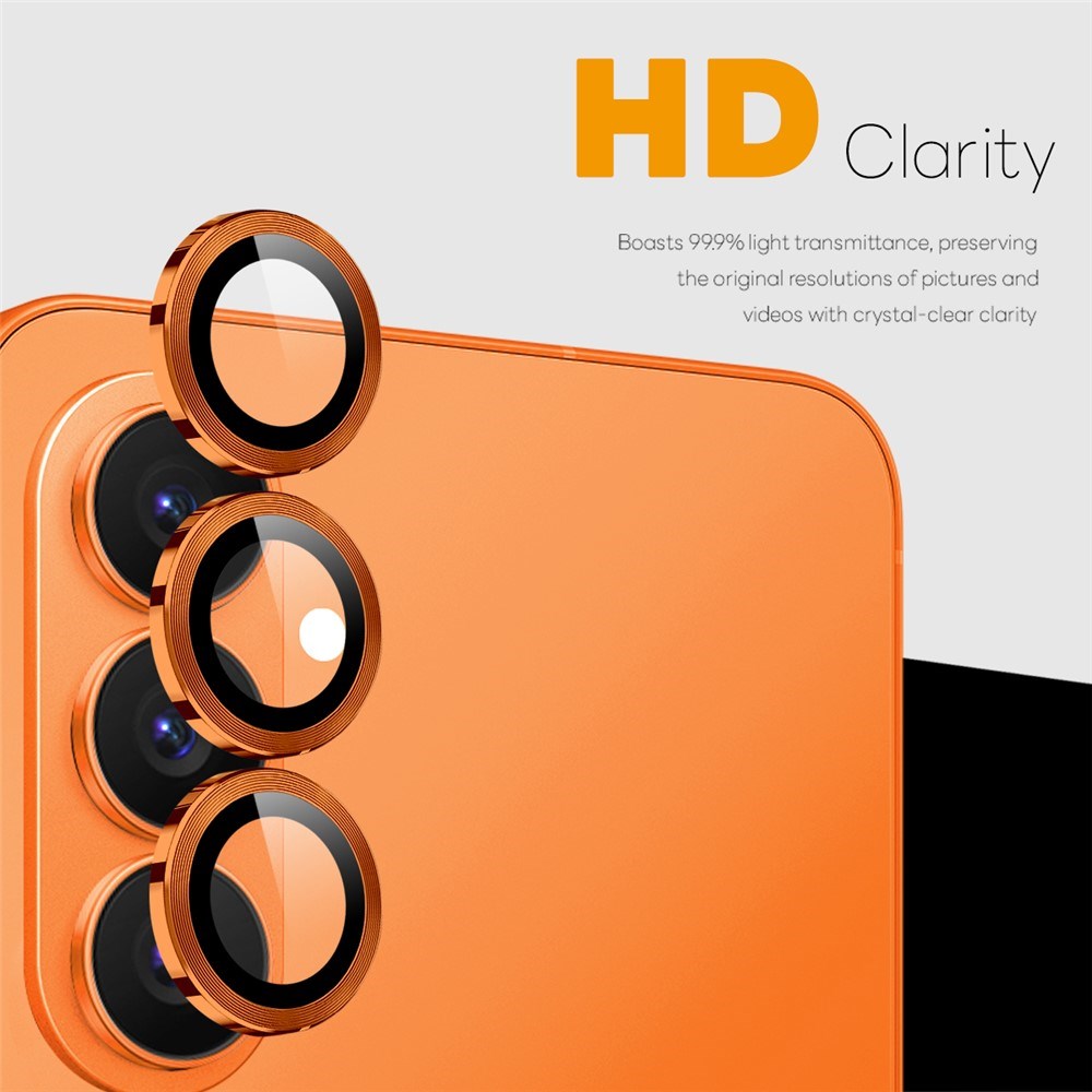 Samsung Galaxy S26 NORTHJO Metal & Glas Kameralinsebeskyttelse - Orange