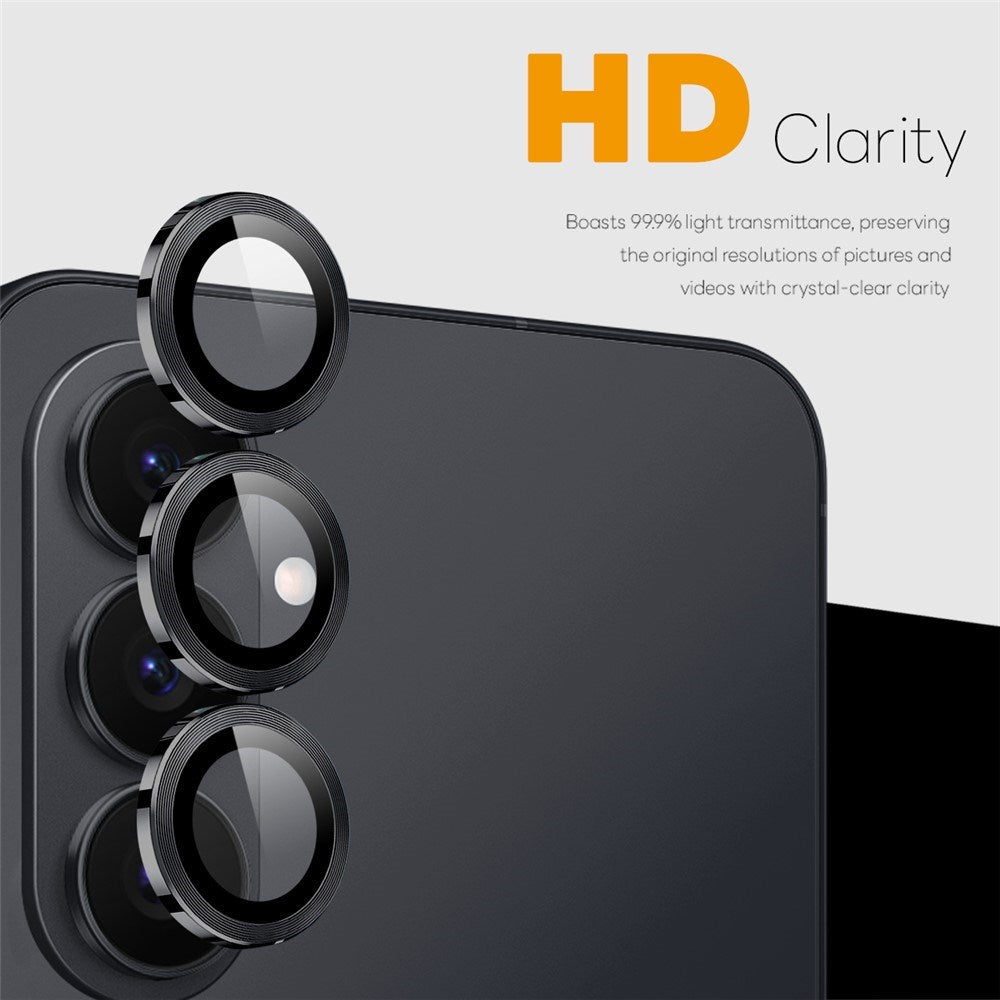 Samsung Galaxy S26 NORTHJO Metal & Glas Kameralinsebeskyttelse - Sort