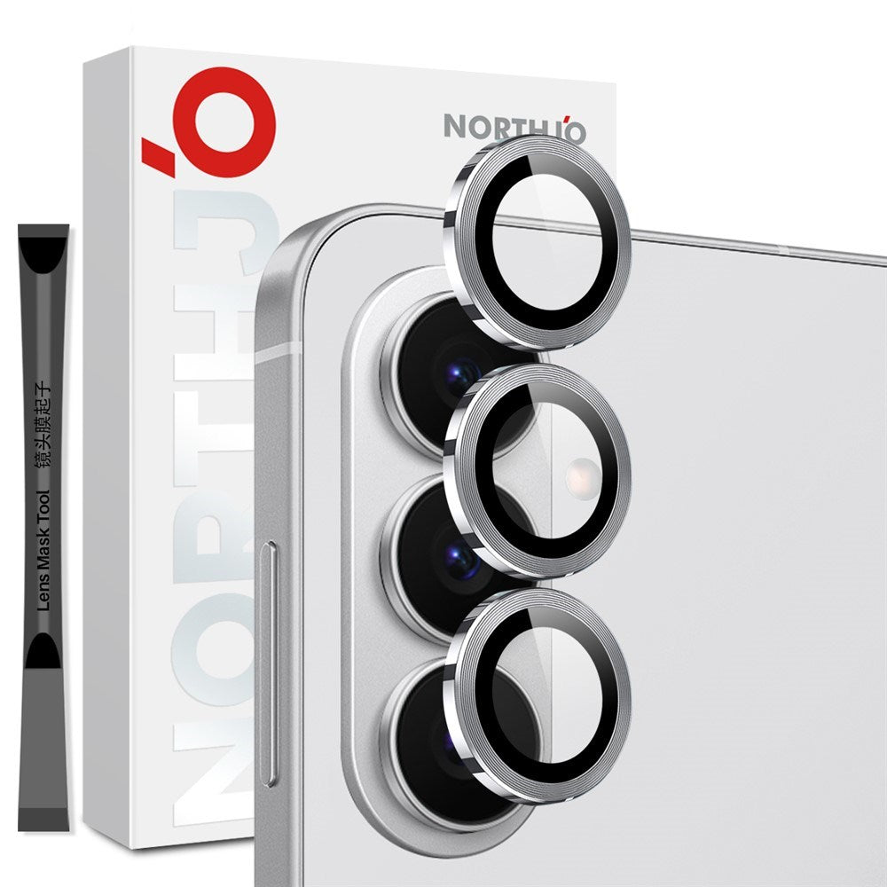 Samsung Galaxy S26 NORTHJO Metal & Glas Kameralinsebeskyttelse - Sølv