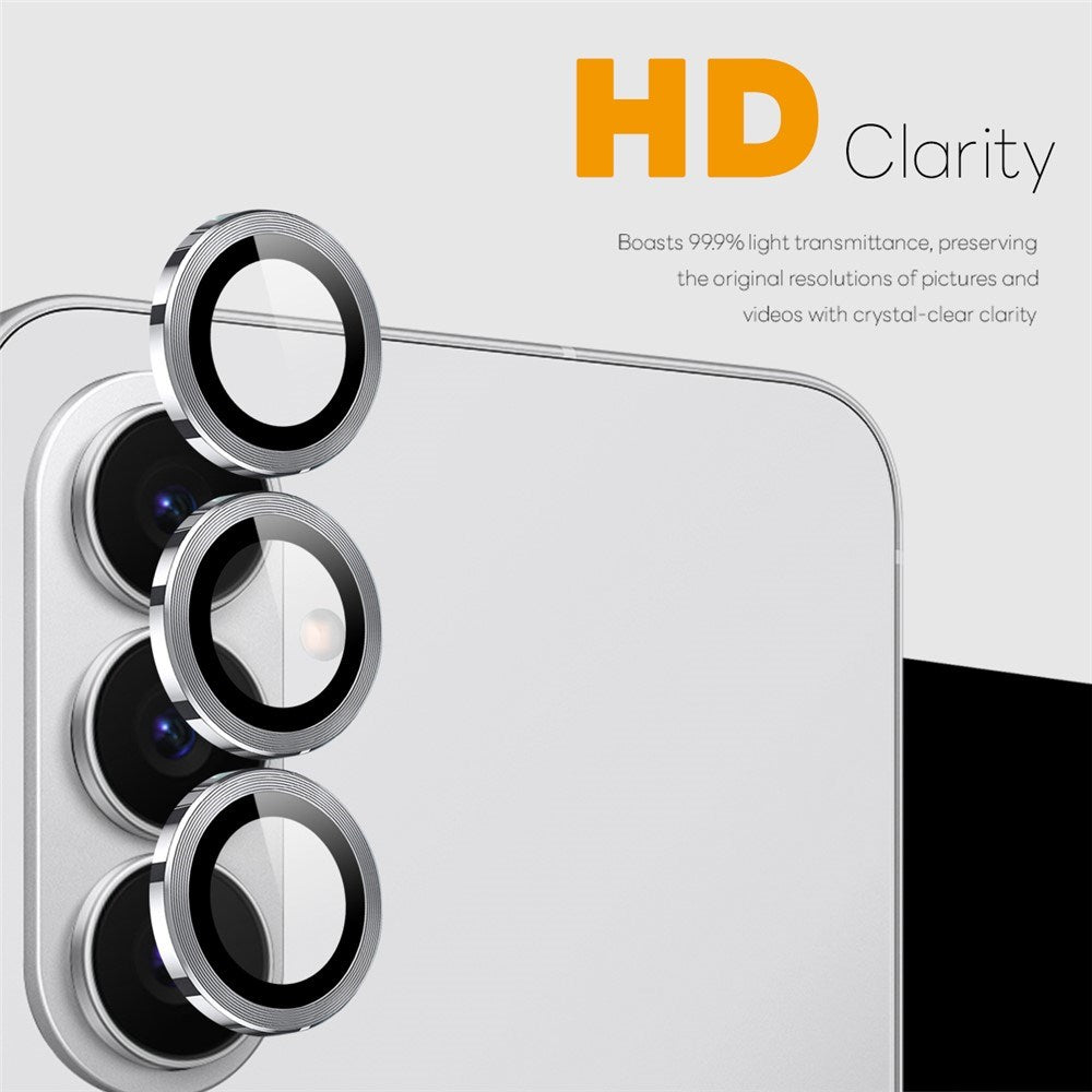 Samsung Galaxy S26 NORTHJO Metal & Glas Kameralinsebeskyttelse - Sølv