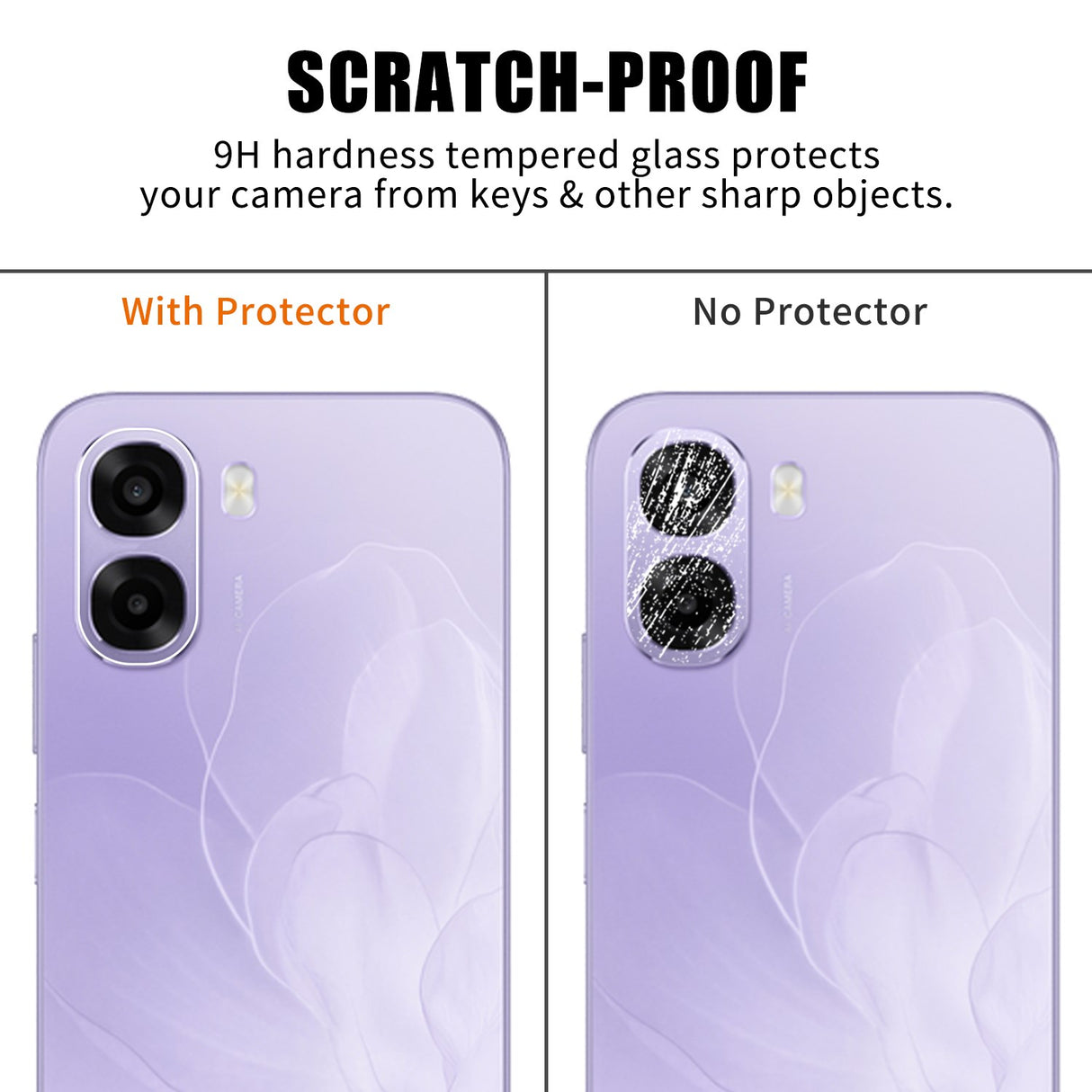 OPPO A6x Kameralinsebeskyttelsesglas - Gennemsigtig