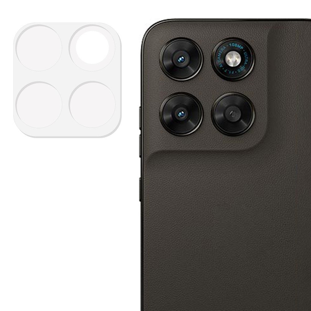 Motorola Moto G77 / G67 Kameralinsebeskyttelse - Glas - Gennemsigtig