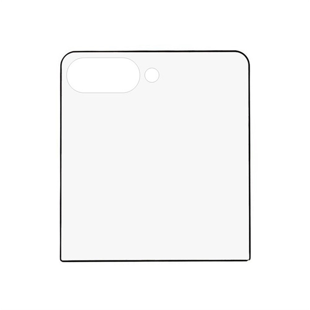 Samsung Galaxy Z Flip8 Bagskærmsbeskyttelse - Hærdet Glas - Gennemsigtig