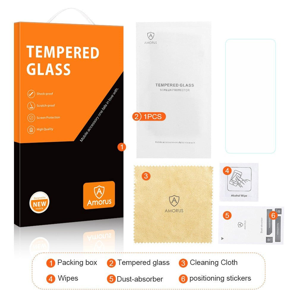 Motorola Moto G53 AMORUS skjermbeskytter - Veskevennlig - Gjennomsiktig