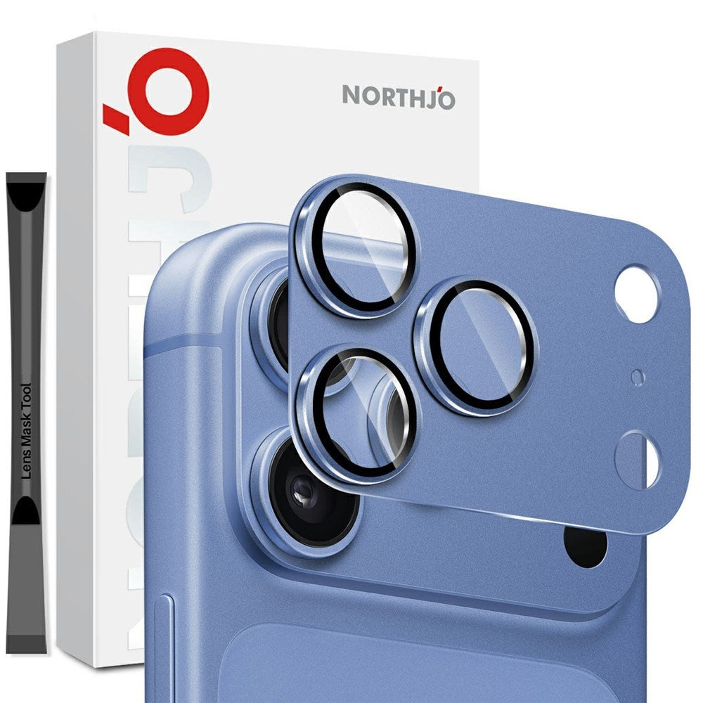 iPhone 18 Pro NORTHJO Beskyttelsesglas til Kamera - Blå