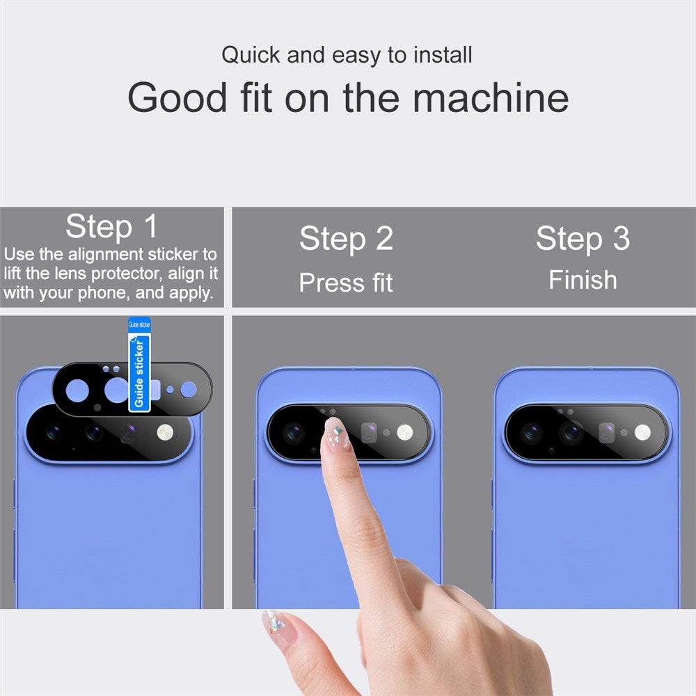 Google Pixel 11 IMAK Glas til Kameralinse - Sort