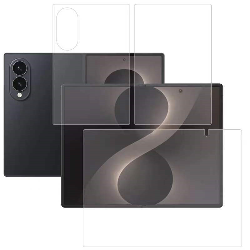 Samsung Galaxy Z Fold8 Beskyttelsesfilm - 3 Dele - Gennemsigtig