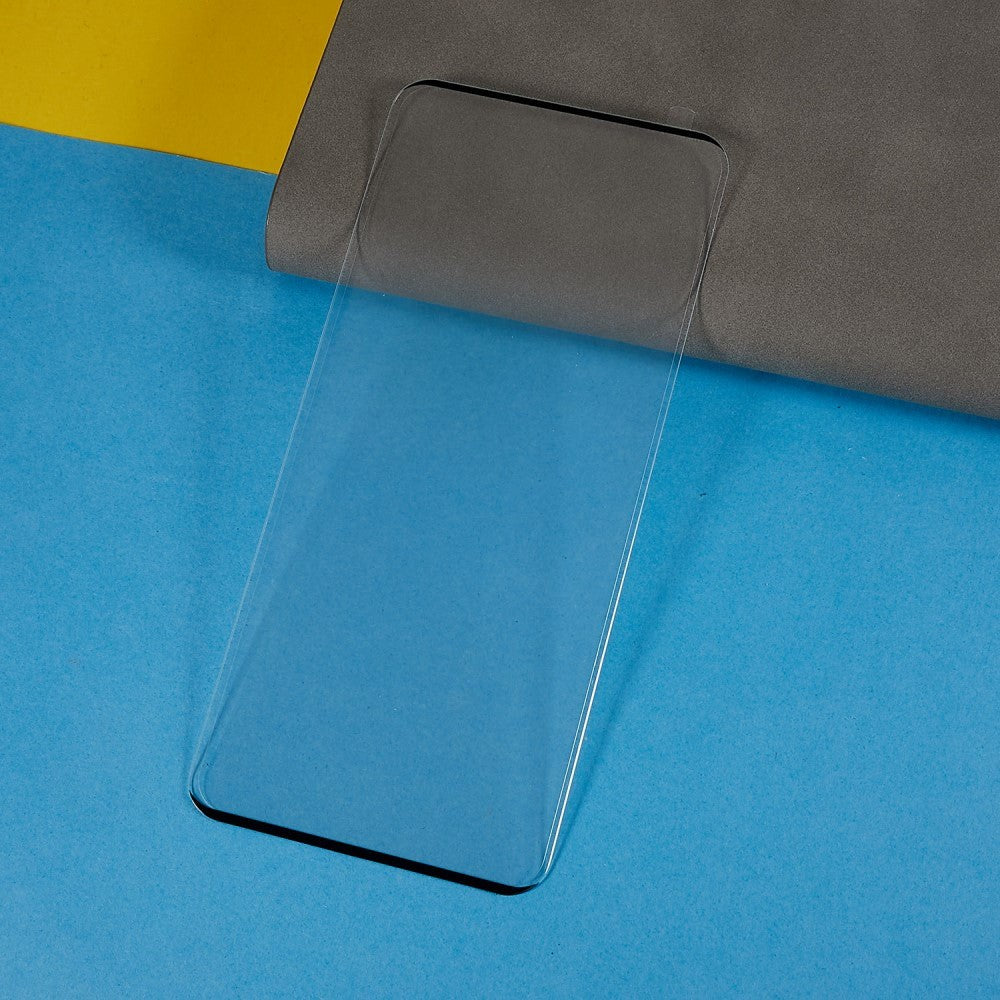 OnePlus 11 / 10 Pro / 9 Pro Arc Edge Tempered Glass - Skjermbeskytter - Veskevennlig - Gjennomsiktig m. Svart kant