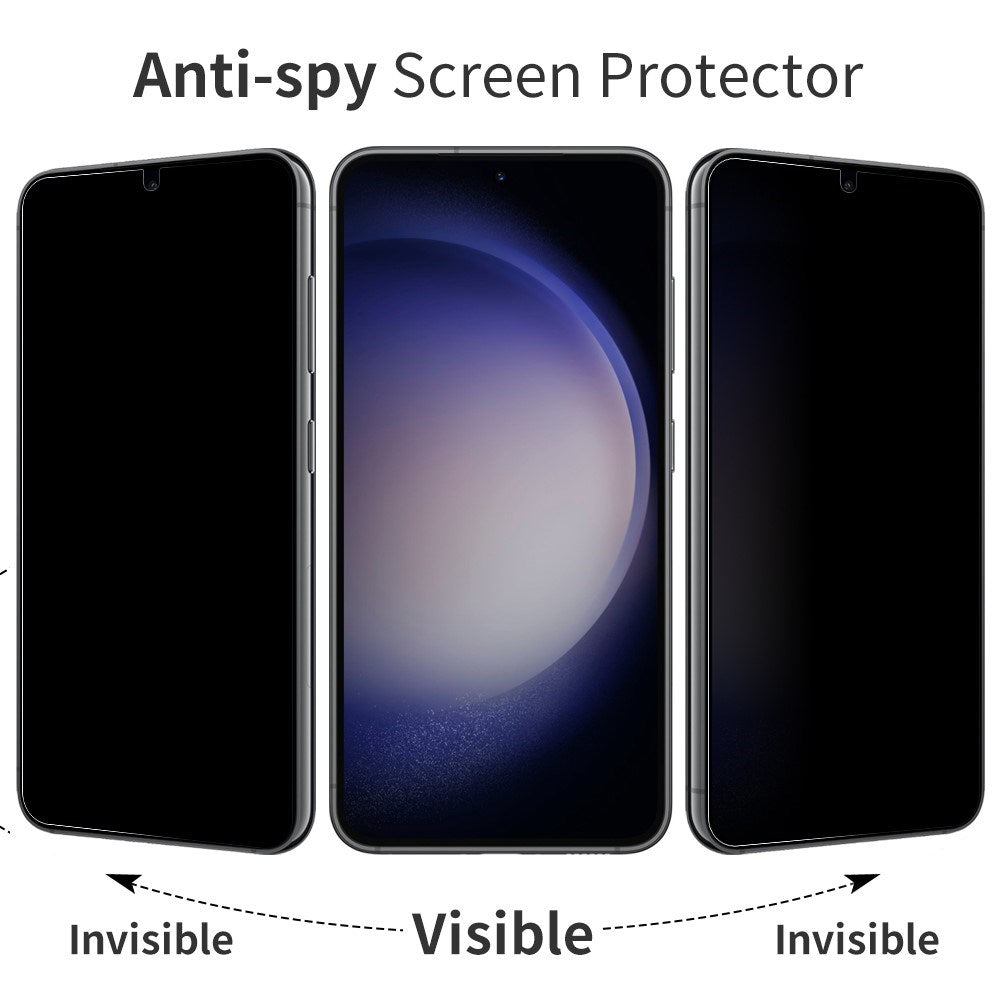 Samsung Galaxy S23 / S22 NORTHJO Privacy Skærmbeskyttelsesglas - 0.3mm - Gennemsigtig