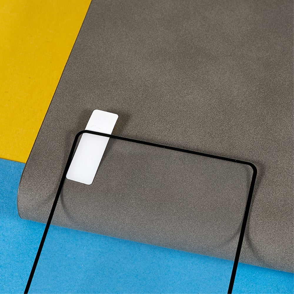 Google Pixel 7A - Hærdet Skærmbeskyttelsesglas - Full Fit - Gennemsigtig / Sort