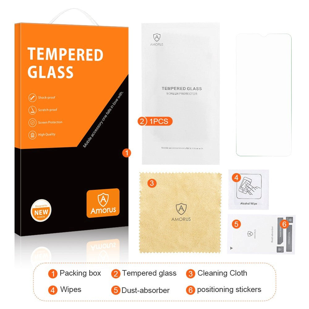 Nokia C22 AMORUS skjermbeskytter - Veskevennlig - Gjennomsiktig