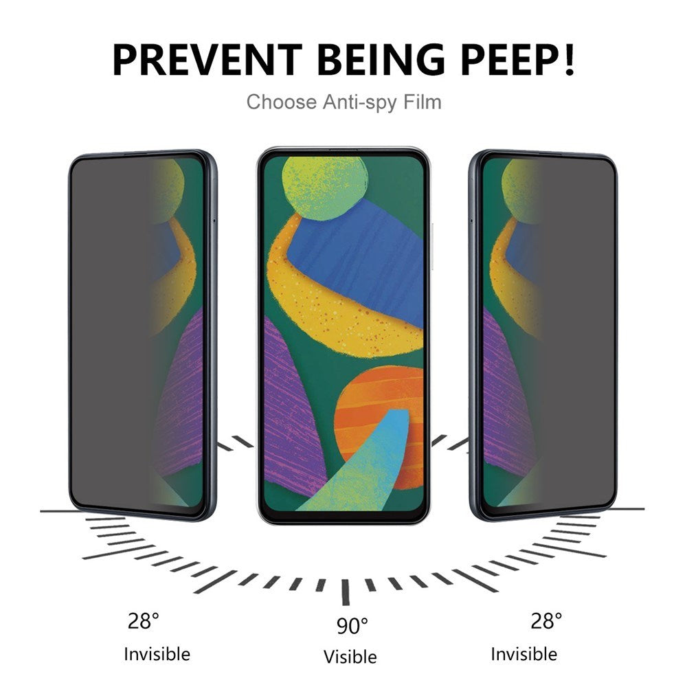 Samsung Galaxy S23 / S22 Privacy Skærmbeskyttelse - Gennemsigtig