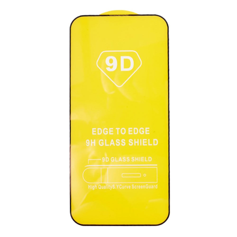 iPhone 15 Glas Skærmbeskyttelse - Full-fit - Sort Kant