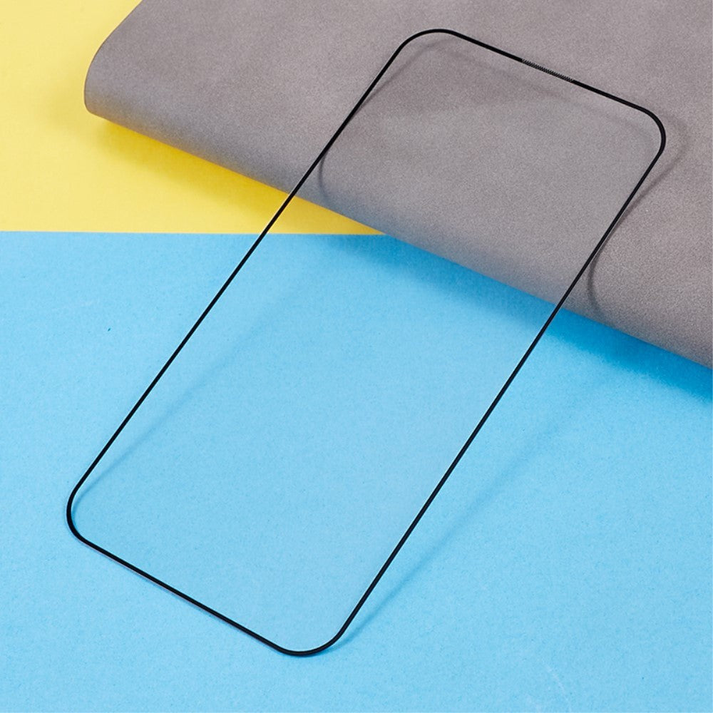 iPhone 15 Glas Skærmbeskyttelse - Full-fit - Sort Kant