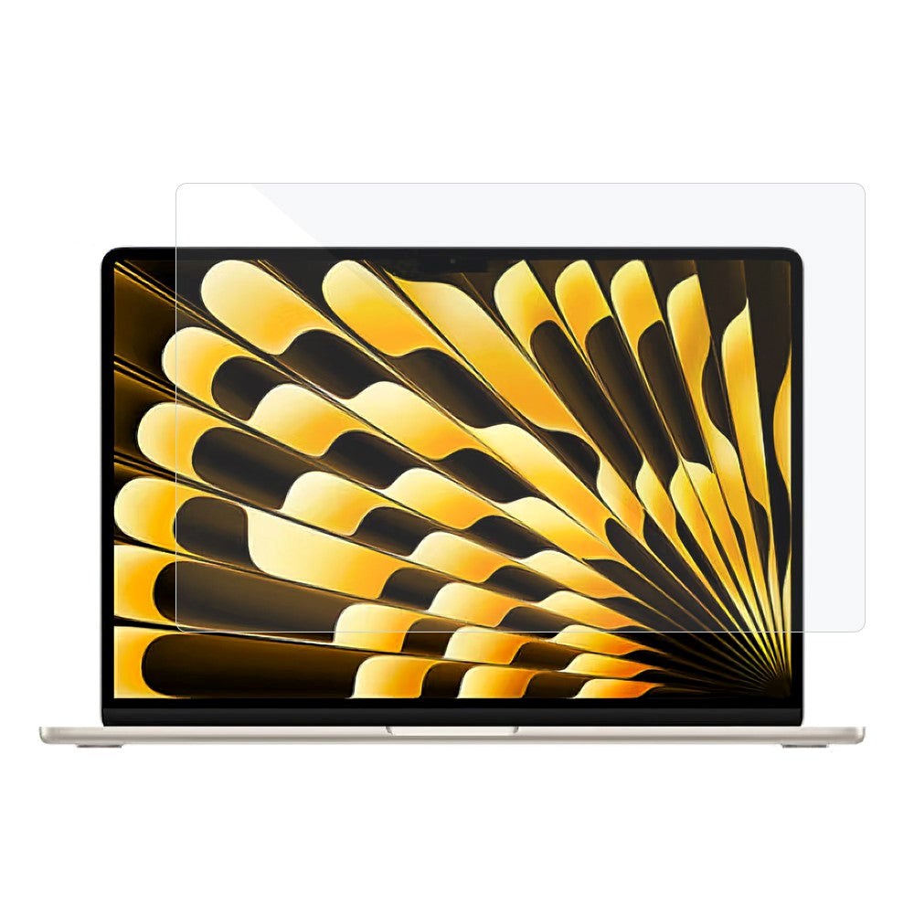 MacBook Air 15" M2/M3/M4 (2023-2025) Skjermbeskytter i herdet glass - gjennomsiktig