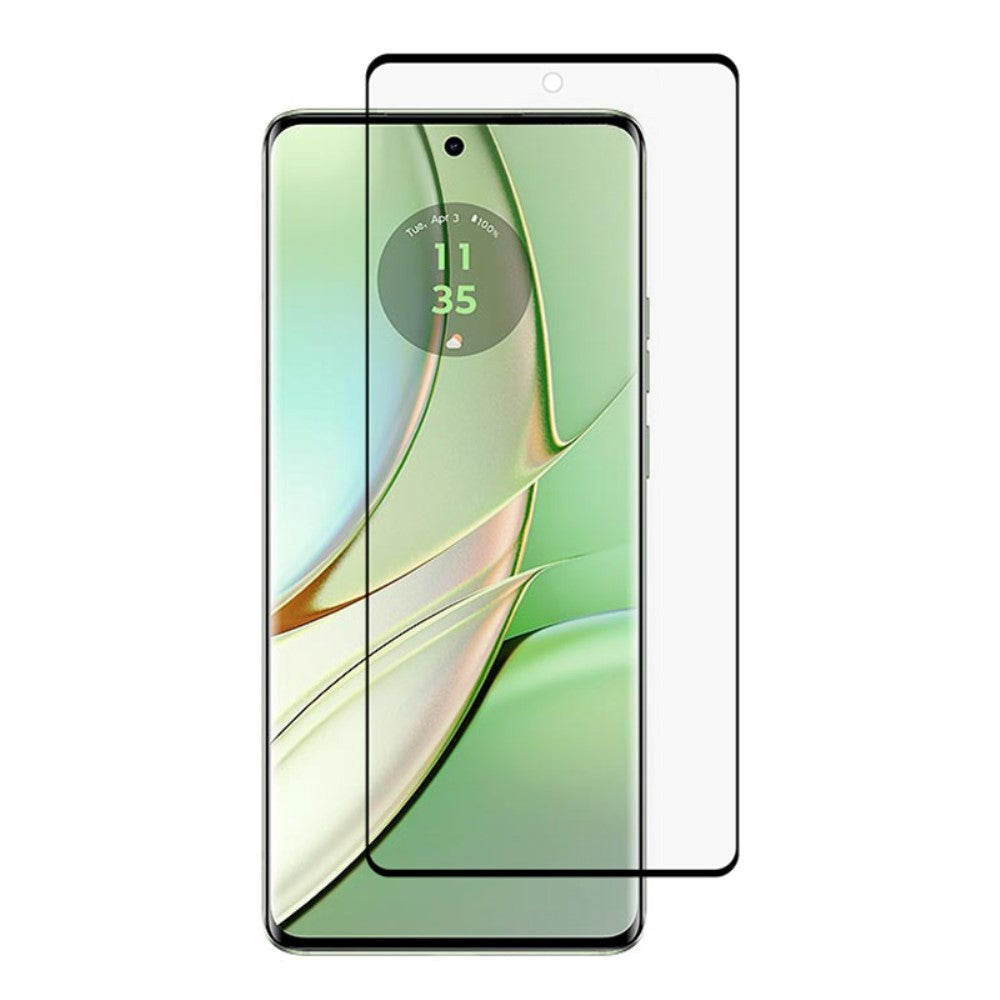 Motorola Edge 40 skjermbeskytter i glass - Full passform - Black Edge